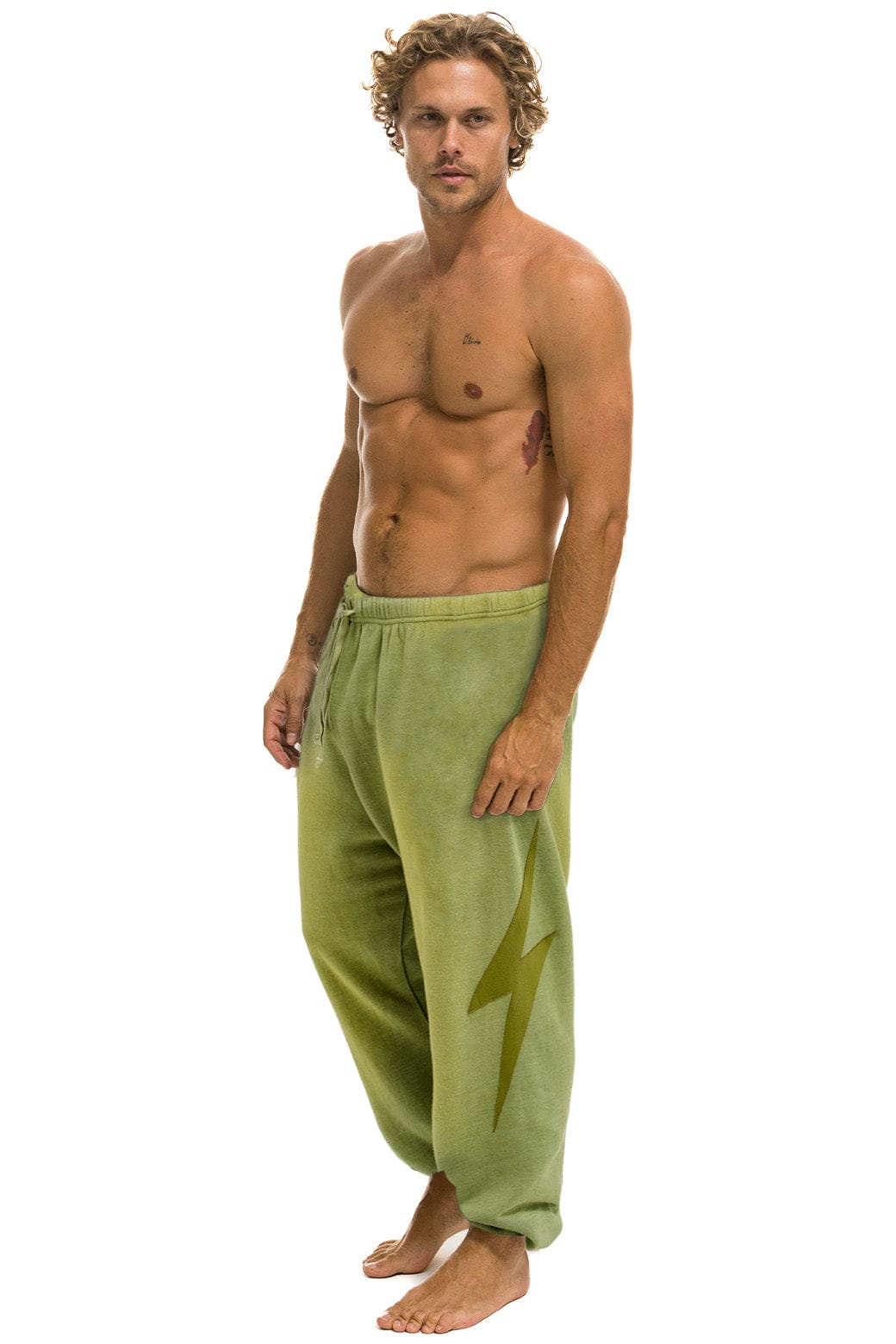 Retro BOLT STITCH SWEATPANTS - FADED ARMY