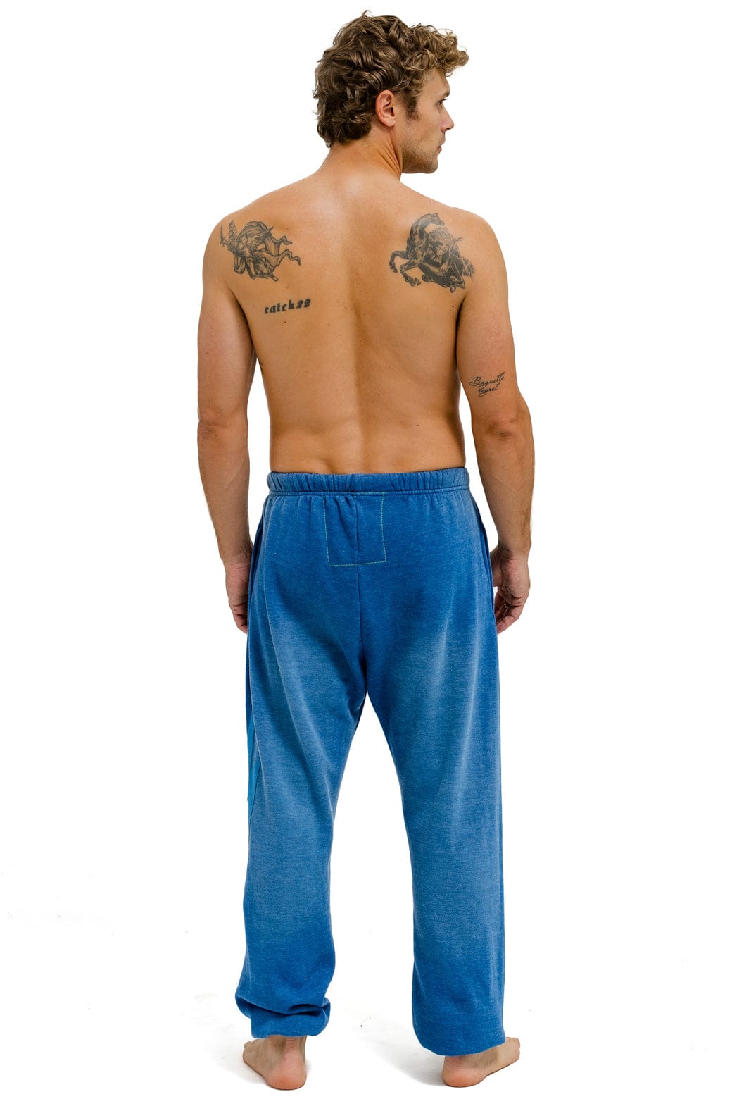Retro BOLT STITCH SWEATPANTS - FADED WATER