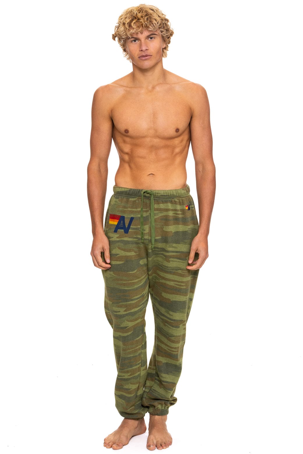 Retro LOGO SWEATPANTS - CAMO
