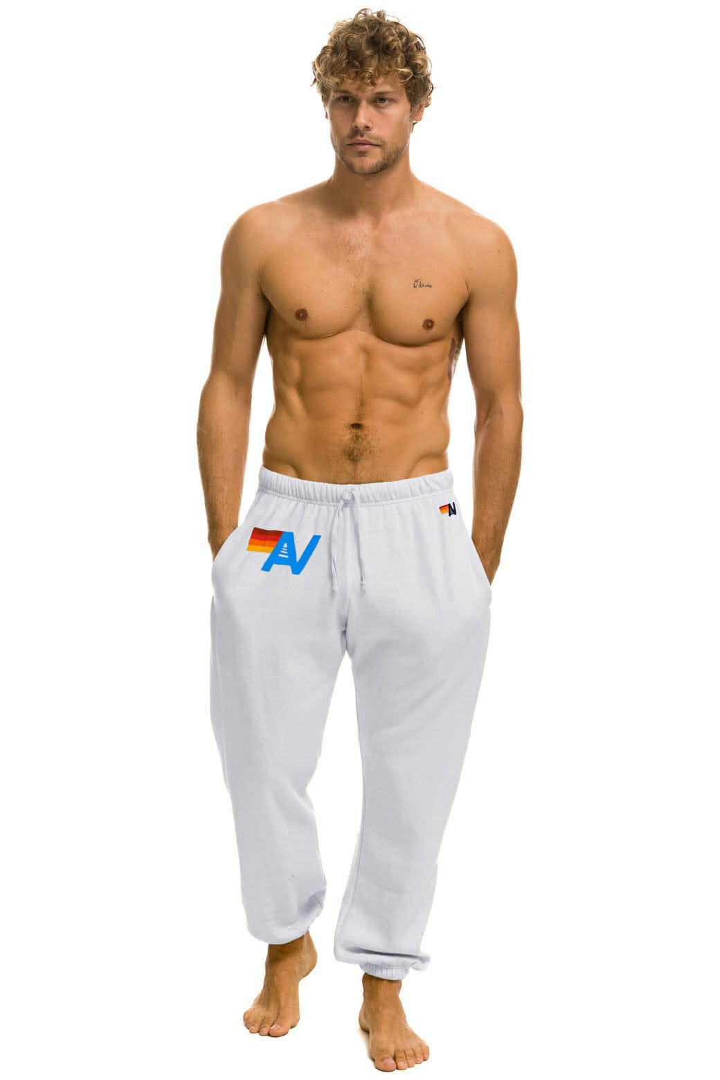 Retro LOGO SWEATPANTS - DOVE