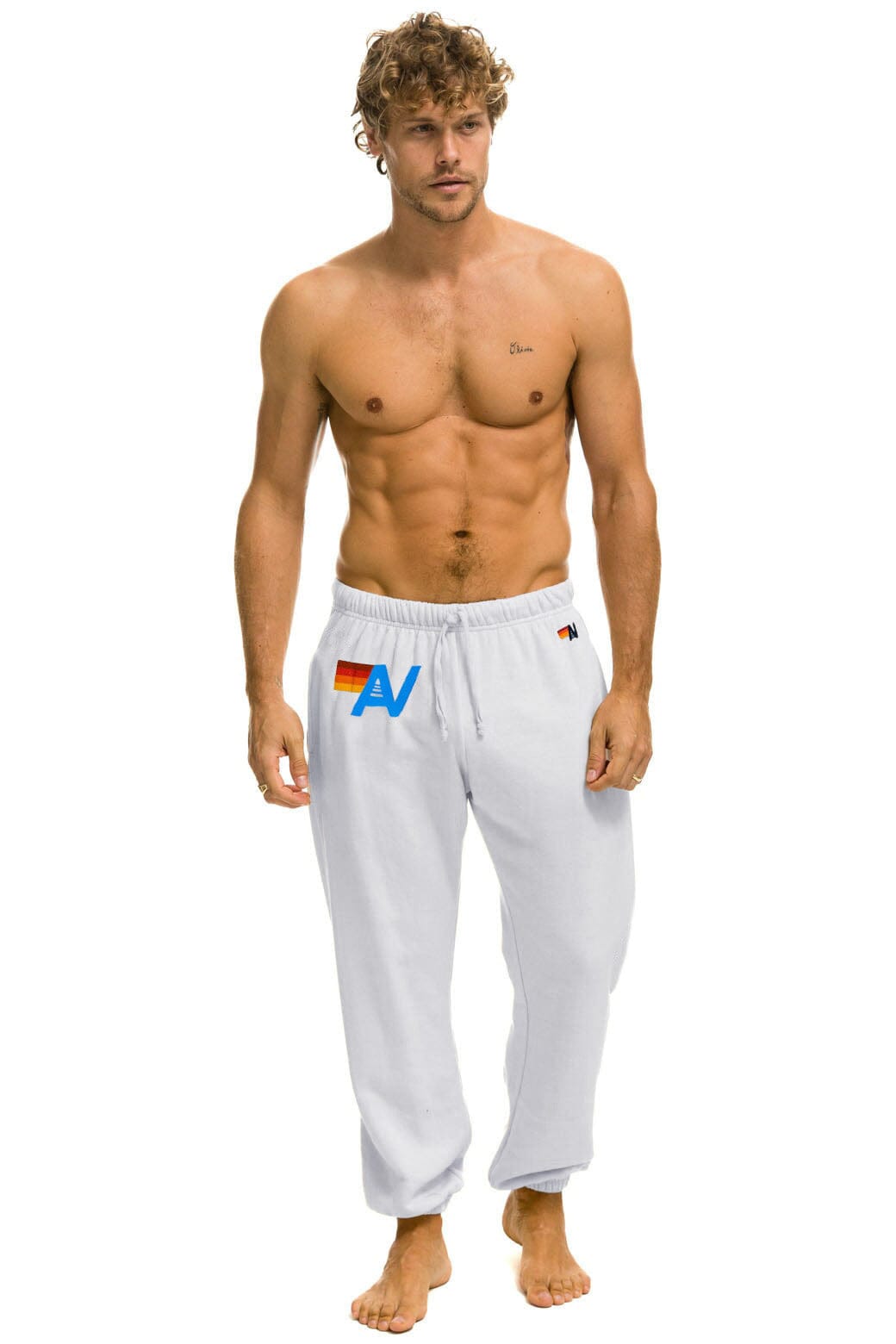 Retro LOGO SWEATPANTS - DOVE