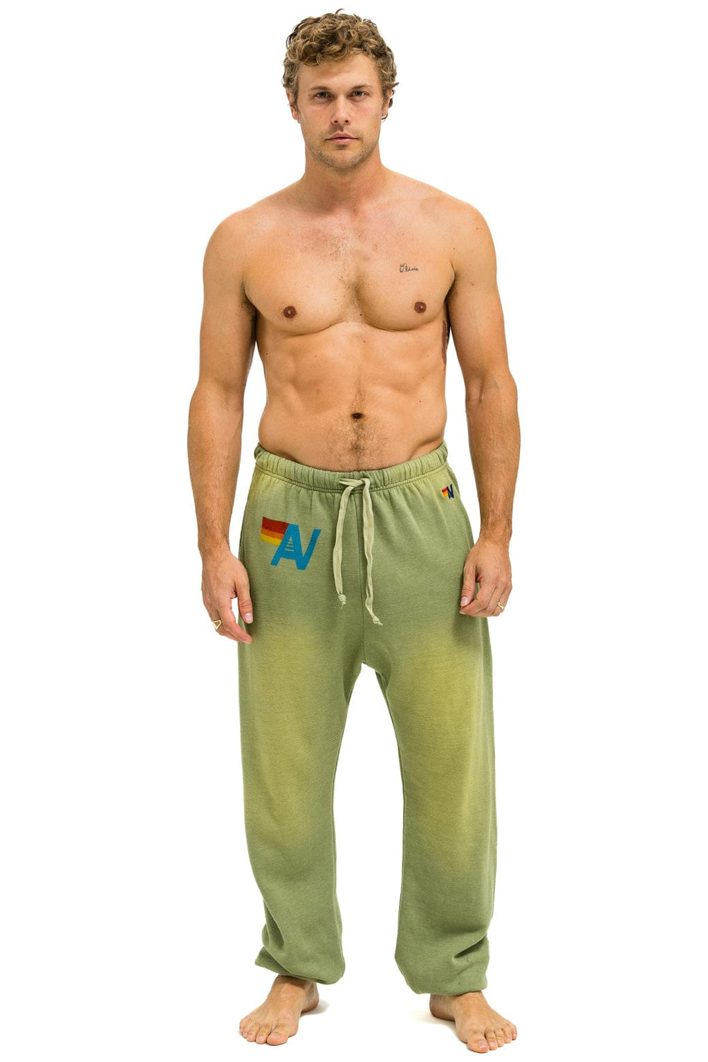 Retro VINTAGE LOGO SWEATPANTS - FADED ARMY