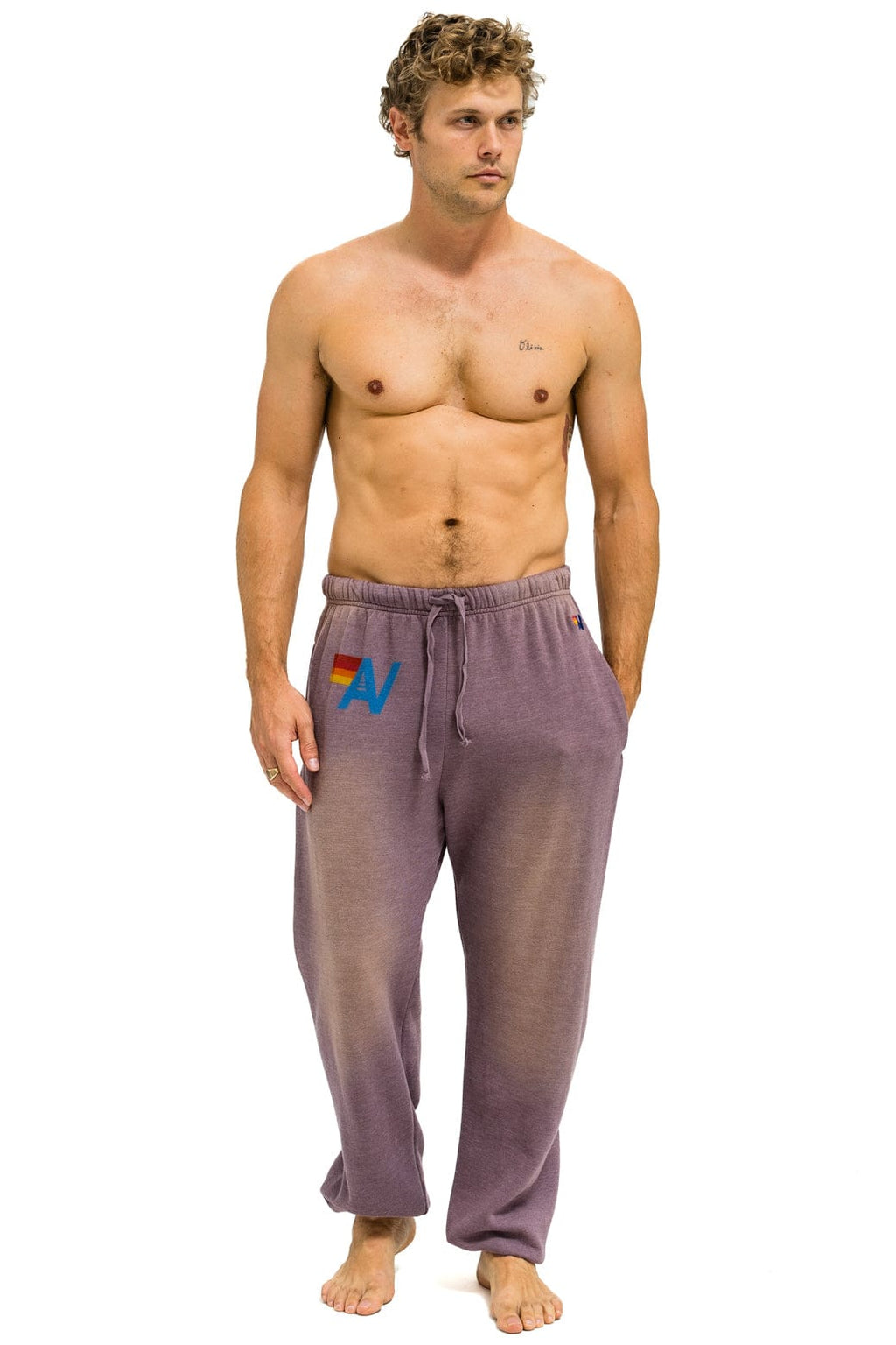 Retro VINTAGE LOGO SWEATPANTS - FADED MOCHA