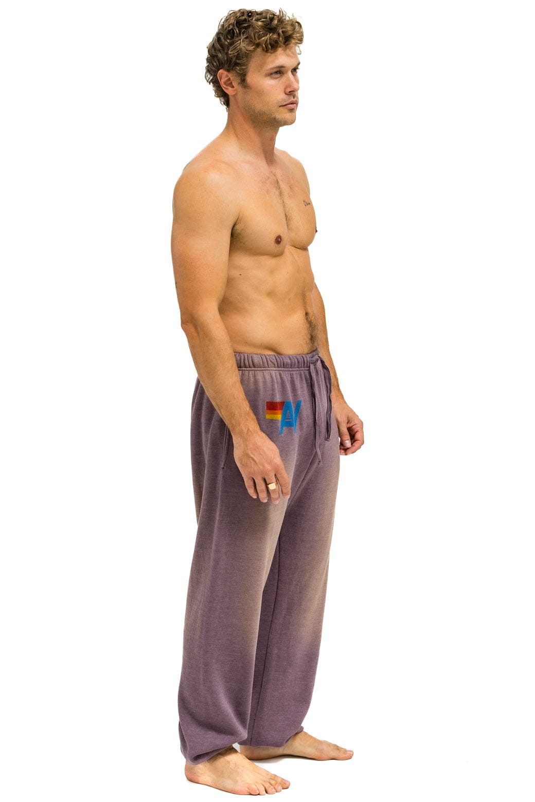 Retro VINTAGE LOGO SWEATPANTS - FADED MOCHA