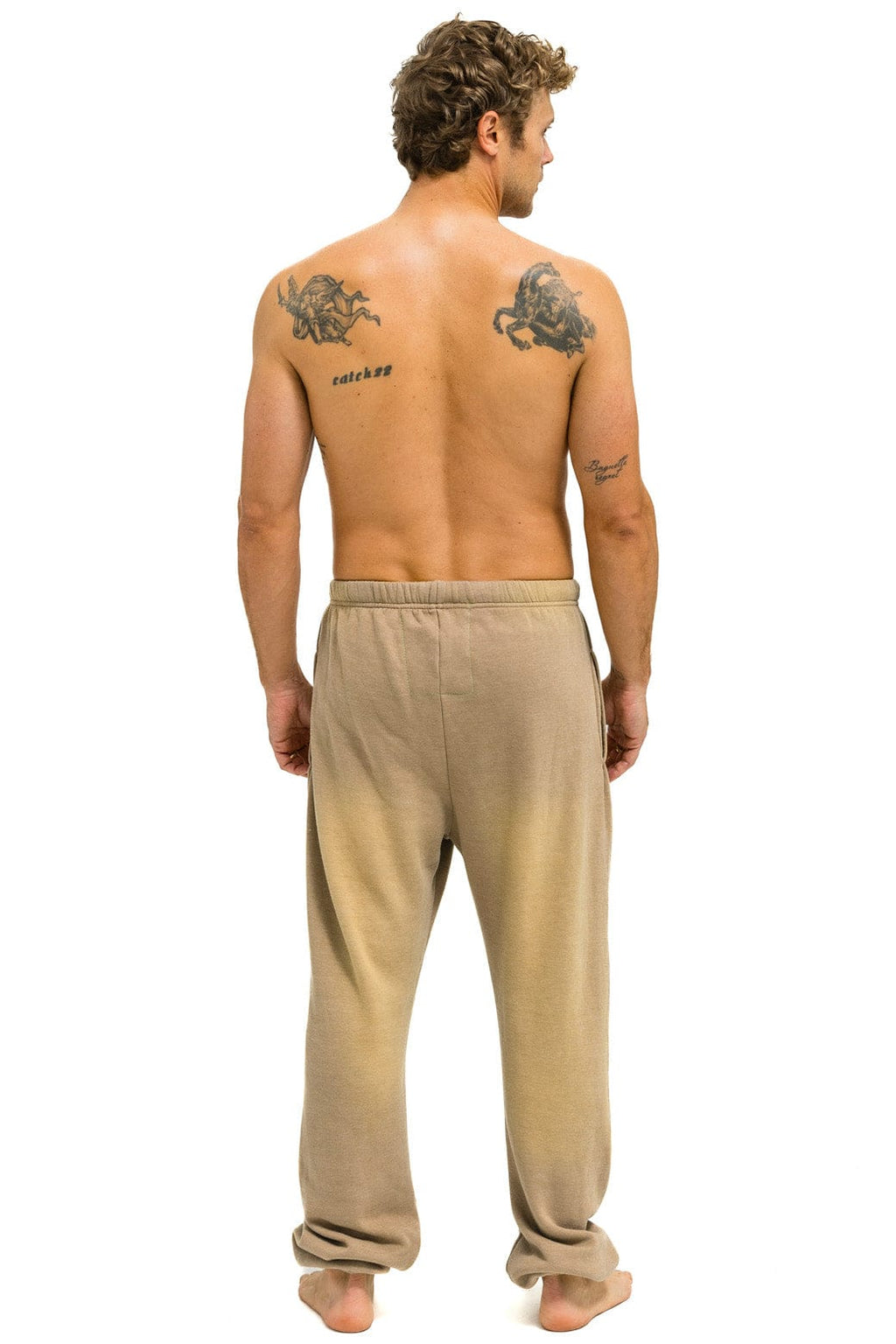Retro VINTAGE LOGO SWEATPANTS - FADED TAN