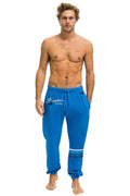 Retro PALM TREE FEST HAMPTONS 2026 UNISEX POCKET SWEATPANTS - COBALT