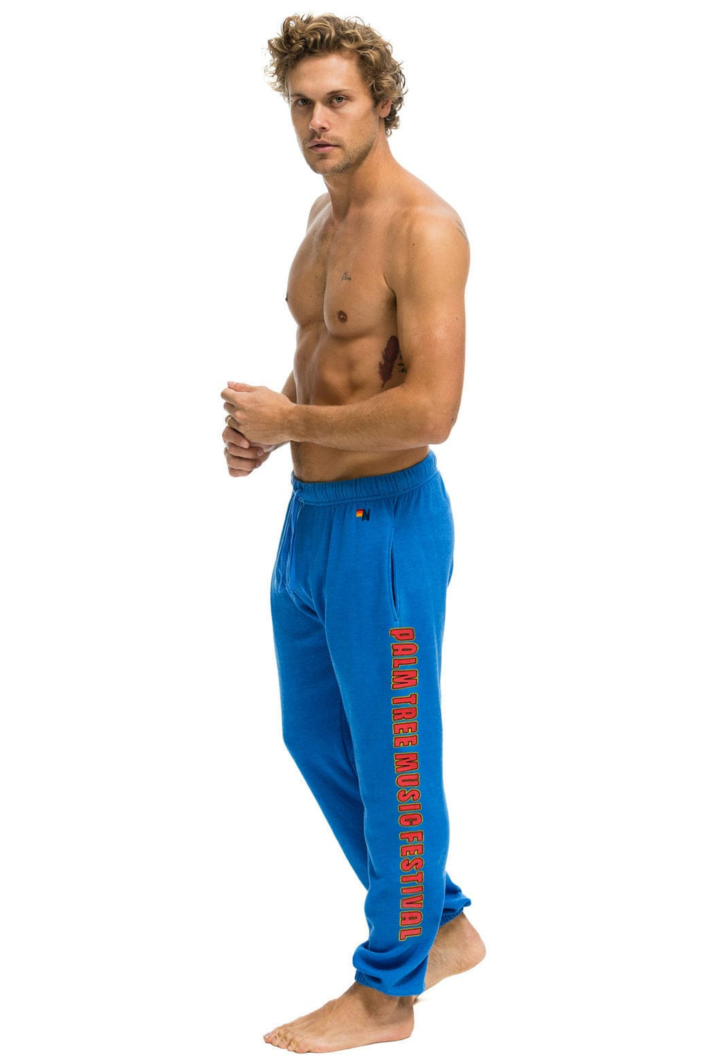 Retro PALM TREE FEST NAPA 2025 UNISEX SWEATPANTS - ADVENTURE BLUE