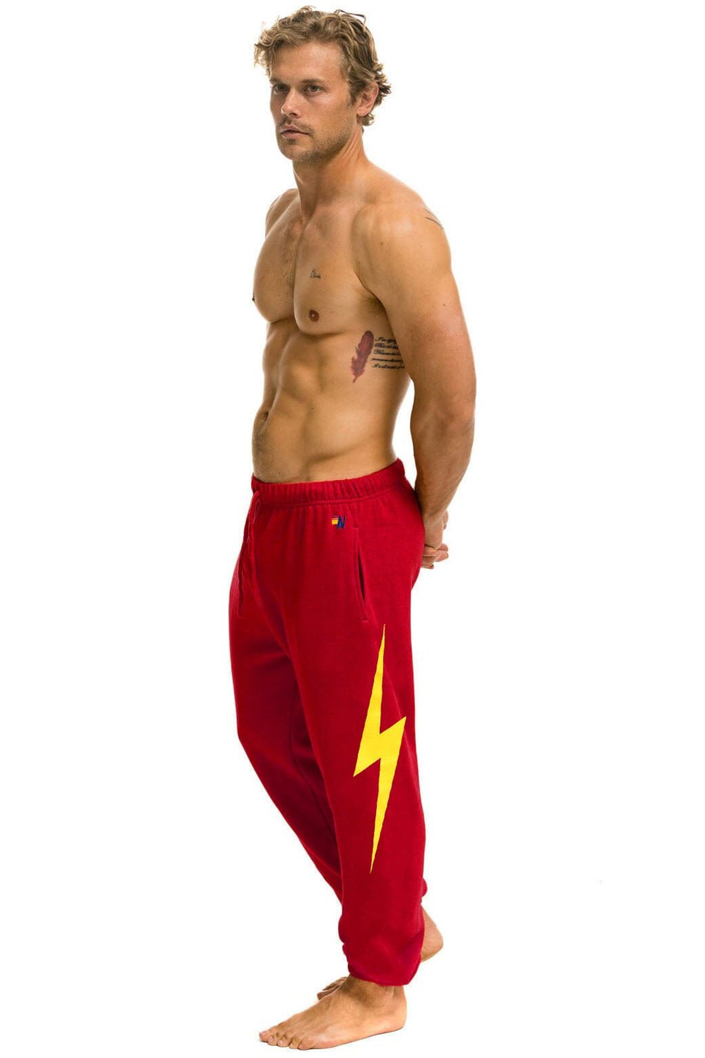 Retro UNIVERSITY OF SOUTHERN CALIFORNIA BOLT UNISEX POCKET SWEATPANTS - CARDINAL