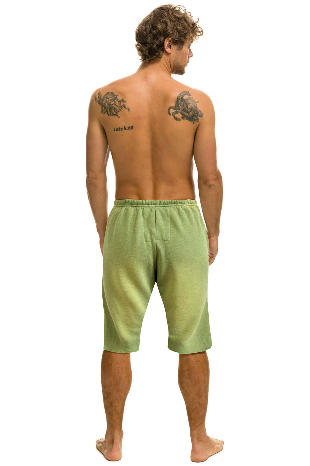 Retro VINTAGE LOGO SWEATSHORTS - FADED ARMY