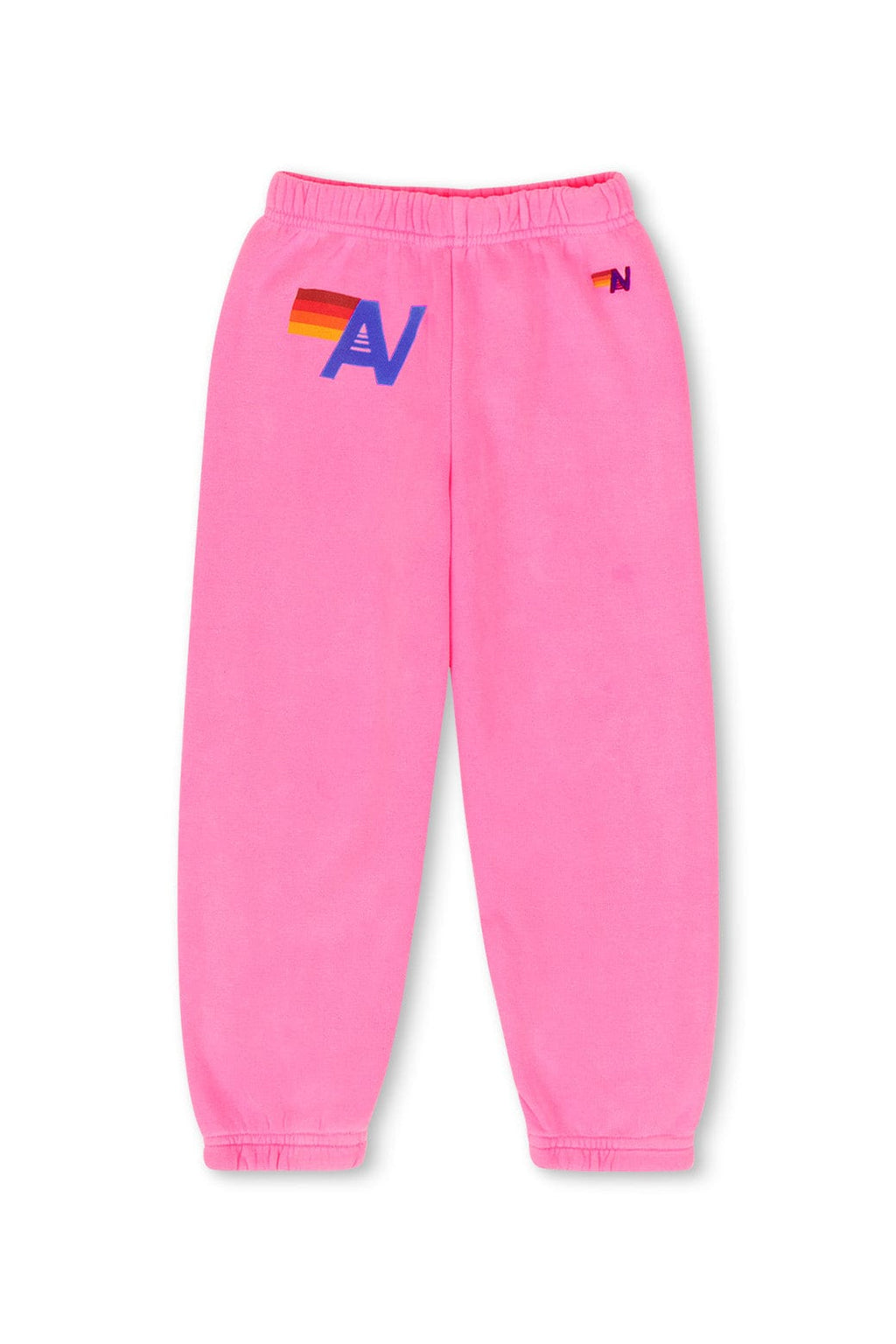 Retro KIDS LOGO SWEATPANTS - NEON PINK