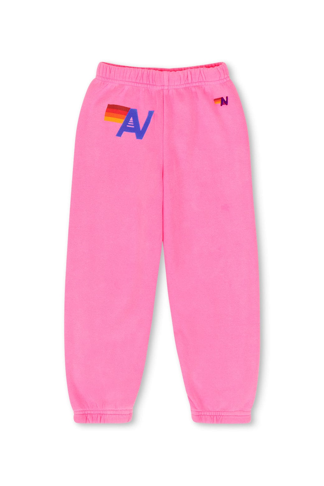 Retro KIDS LOGO SWEATPANTS - NEON PINK
