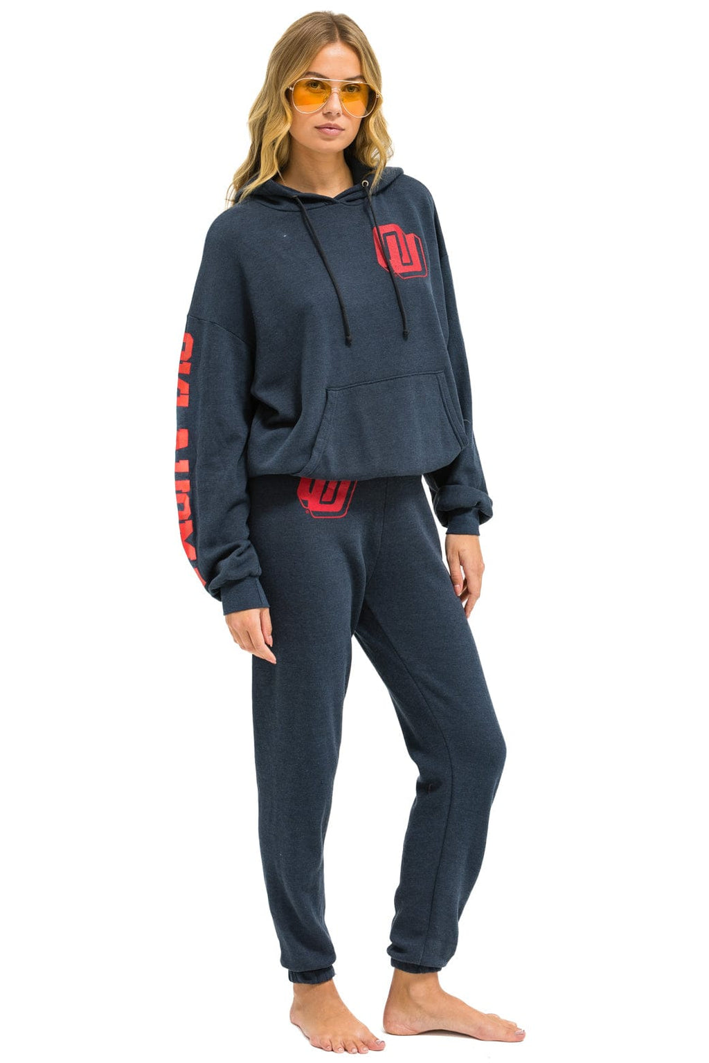 Retro UNIVERSITY OF OKLAHOMA UNISEX SWEATPANTS - CHARCOAL
