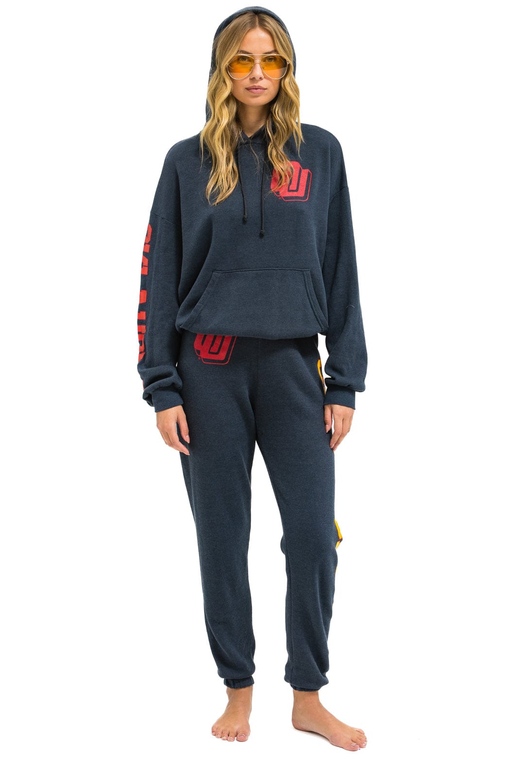 Retro UNIVERSITY OF OKLAHOMA UNISEX SWEATPANTS - CHARCOAL