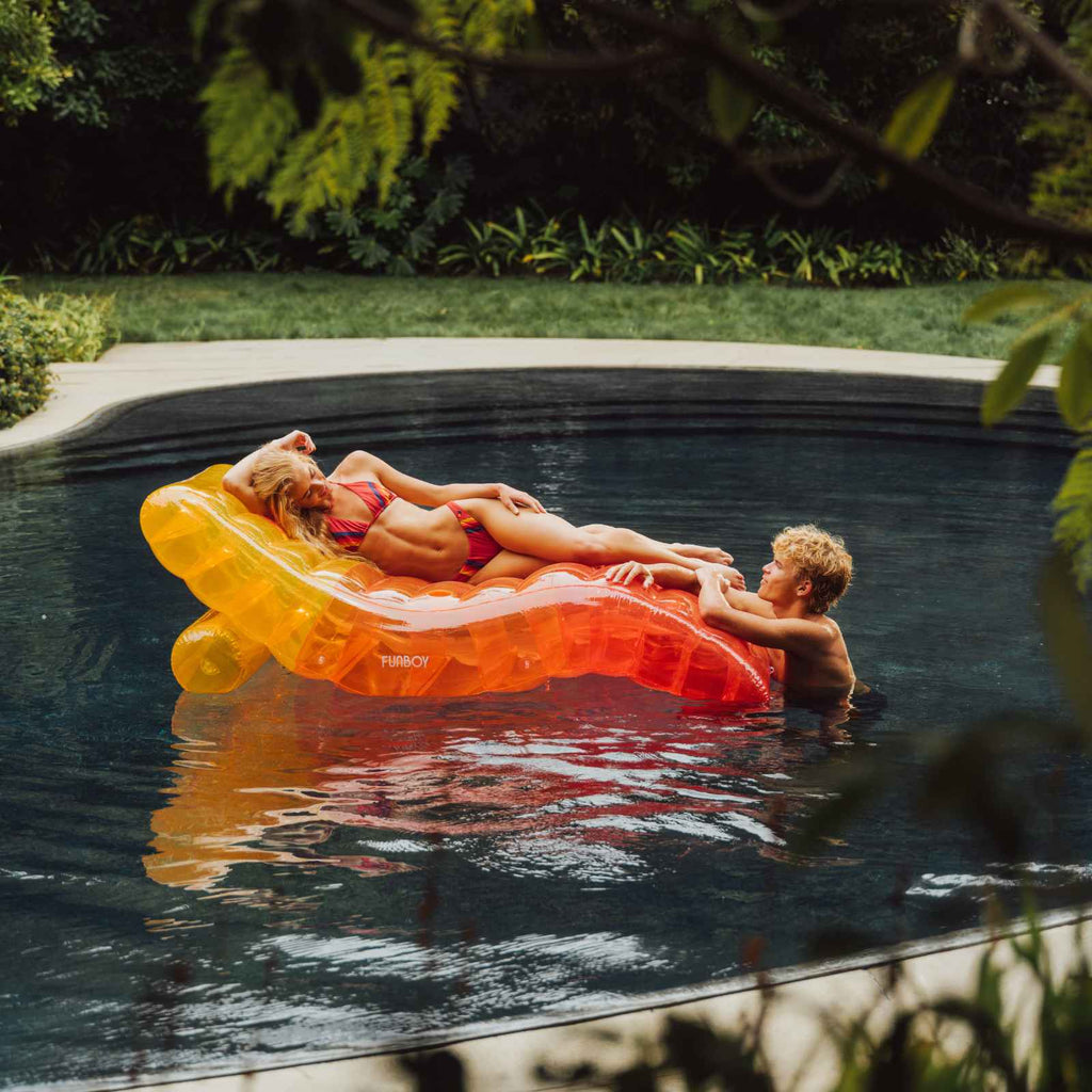 Retro FUNBOY X AVIATOR NATION TRICOLOR CHAISE LOUNGER