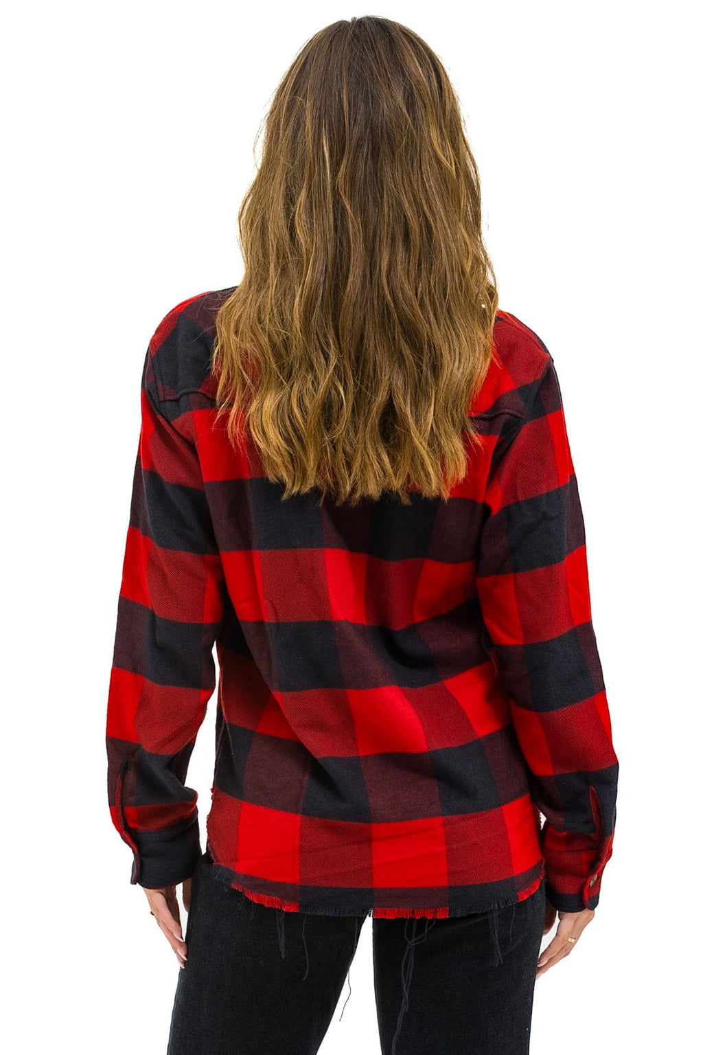 Retro PLAID FLANNEL WESTERN SHIRT - BUFFALO PLAID
