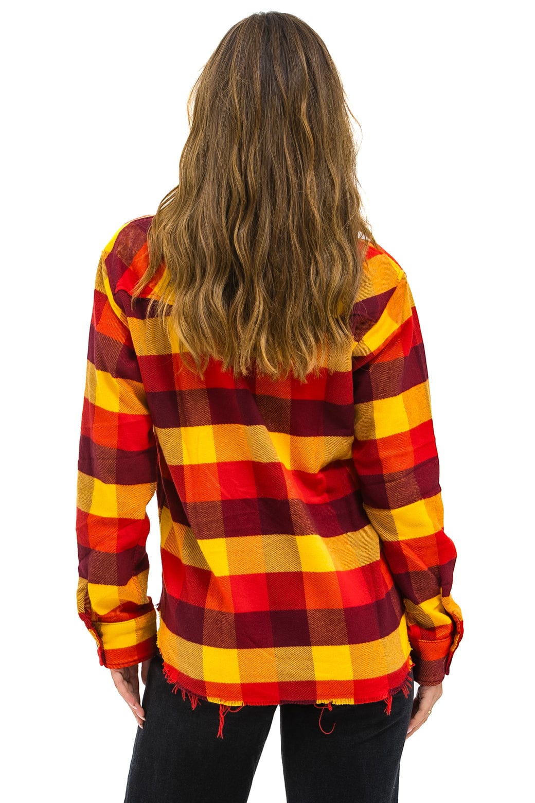 Retro PLAID FLANNEL LIGHT WEIGHT UNISEX WESTERN SHIRT - SURFY PLAID