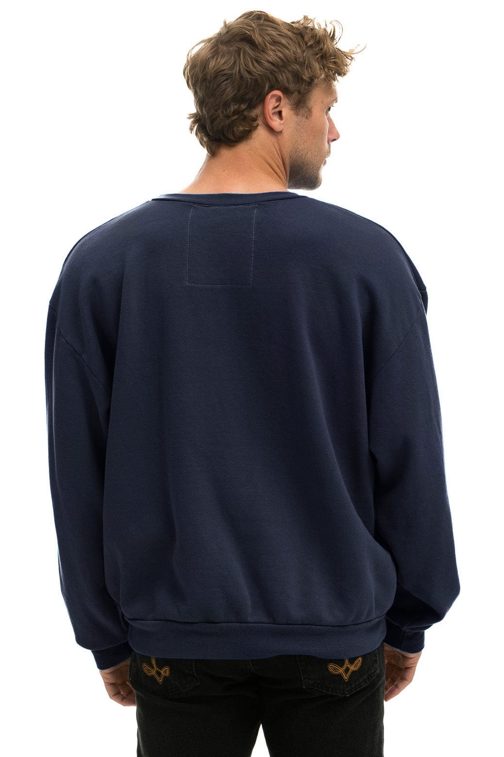 Retro RELAXED SANTA TIGER SWEATSHIRT - NAVY