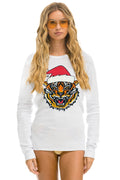 Retro SANTA TIGER THERMAL - WHITE