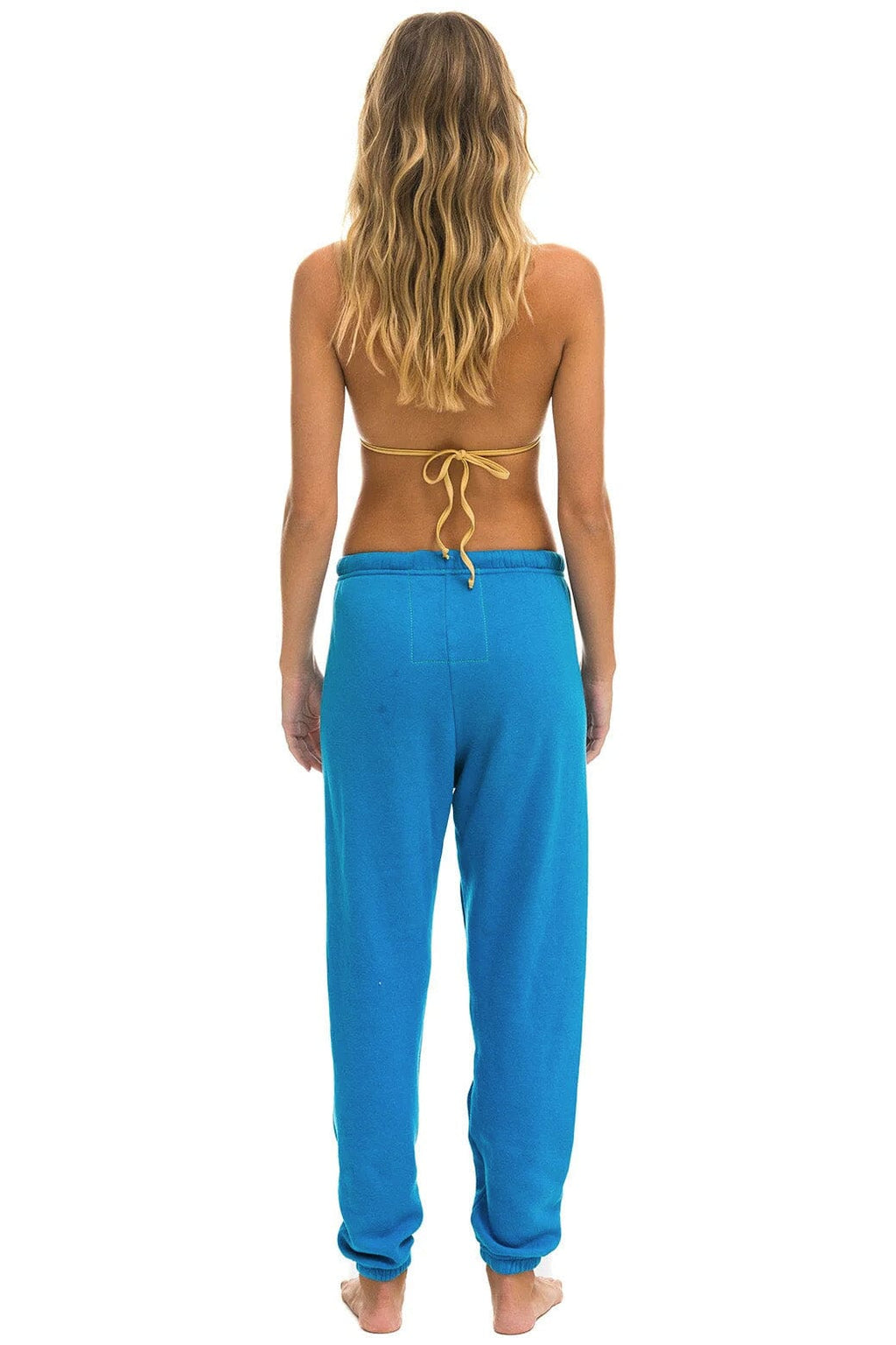 Retro SANTA TIGER SWEATPANTS - COBALT