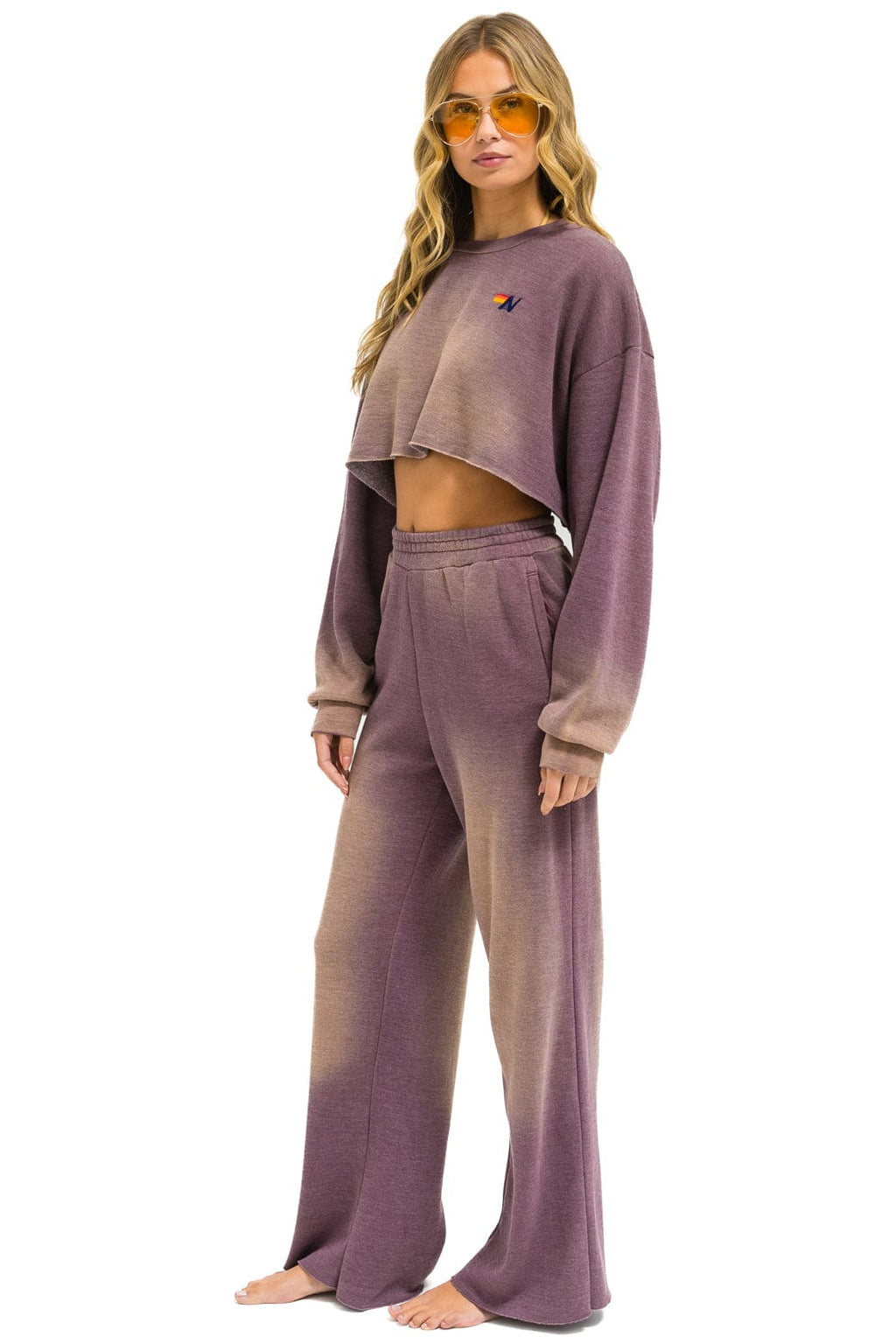 Retro ESSENTIAL WIDE LEG POCKET SWEATPANTS - FADED MOCHA