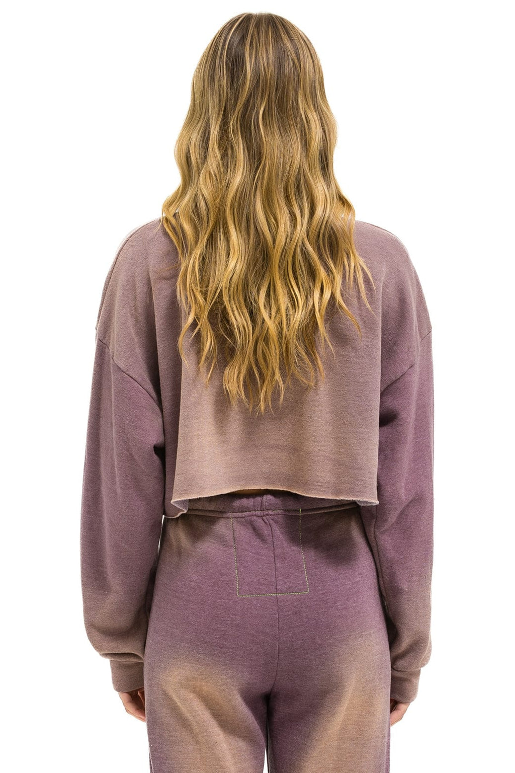 Retro VINTAGE LOGO CROPPED CREW SWEATSHIRT RELAXED - FADED MOCHA