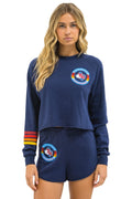 Retro TEXAS RANGERS WOMENS LOUNGER SHORT - NAVY