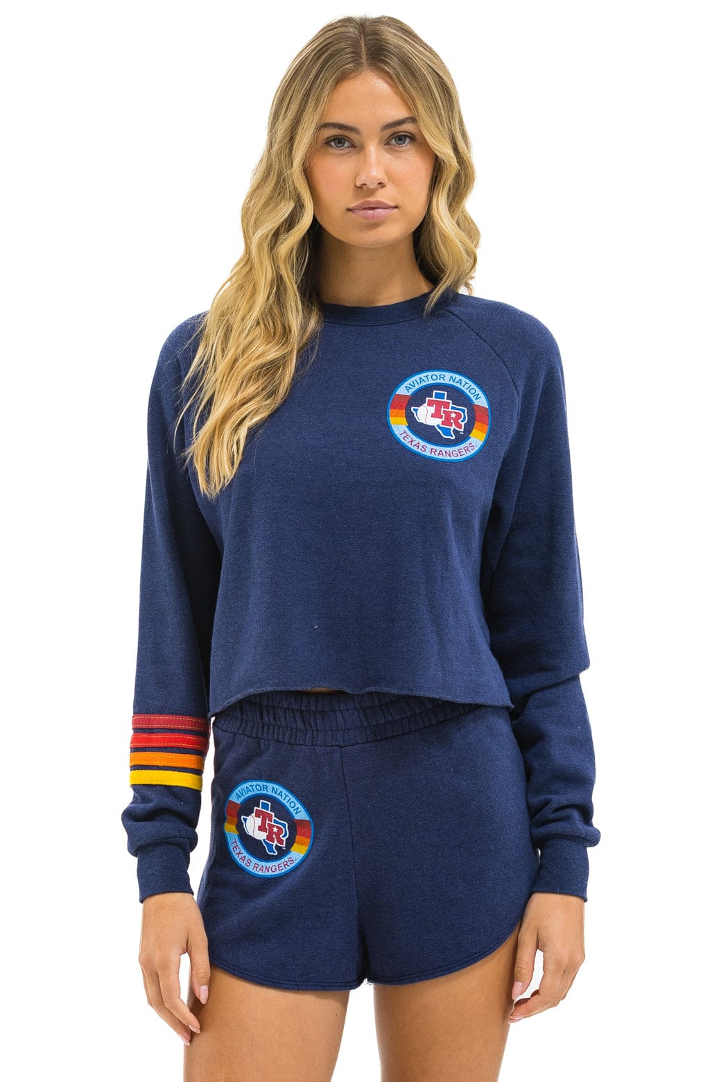 Retro TEXAS RANGERS WOMENS LOUNGER SHORT - NAVY