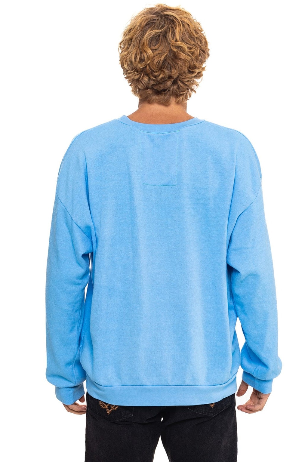 Retro ALL SEASONS CIRCLE RELAXED CREW SWEATSHIRT - SKY