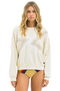 Retro BLAZE RELAXED CREW SWEATSHIRT - VINTAGE WHITE VINTAGE WHITE