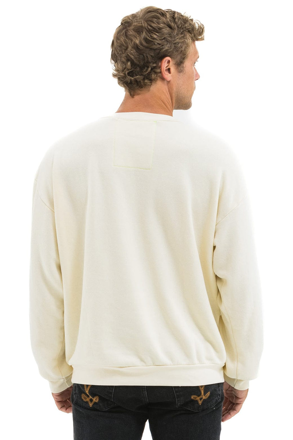 Retro BLAZE RELAXED CREW SWEATSHIRT - VINTAGE WHITE VINTAGE WHITE
