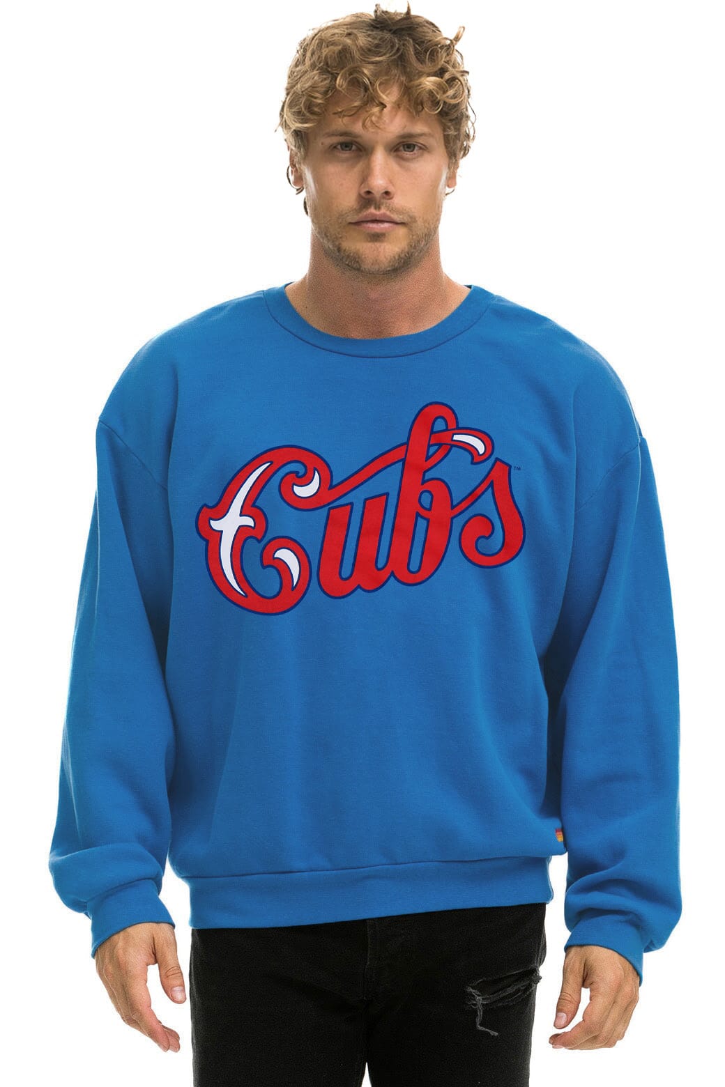 Retro CHICAGO CUBS 2026 RELAXED CREW SWEATSHIRT - COBALT