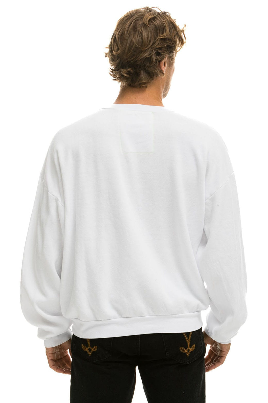 Retro LOS ANGELES DODGERS 2026 RELAXED CREW SWEATSHIRT - WHITE