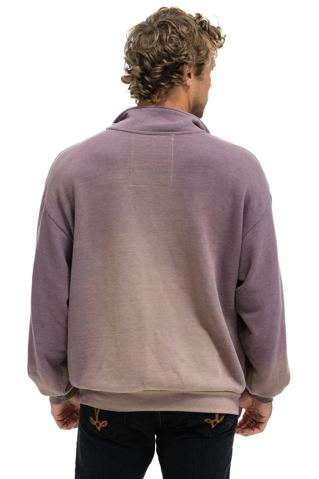 Retro ESSENTIAL HALF ZIP RELAXED SWEATSHIRT - FADED MOCHA