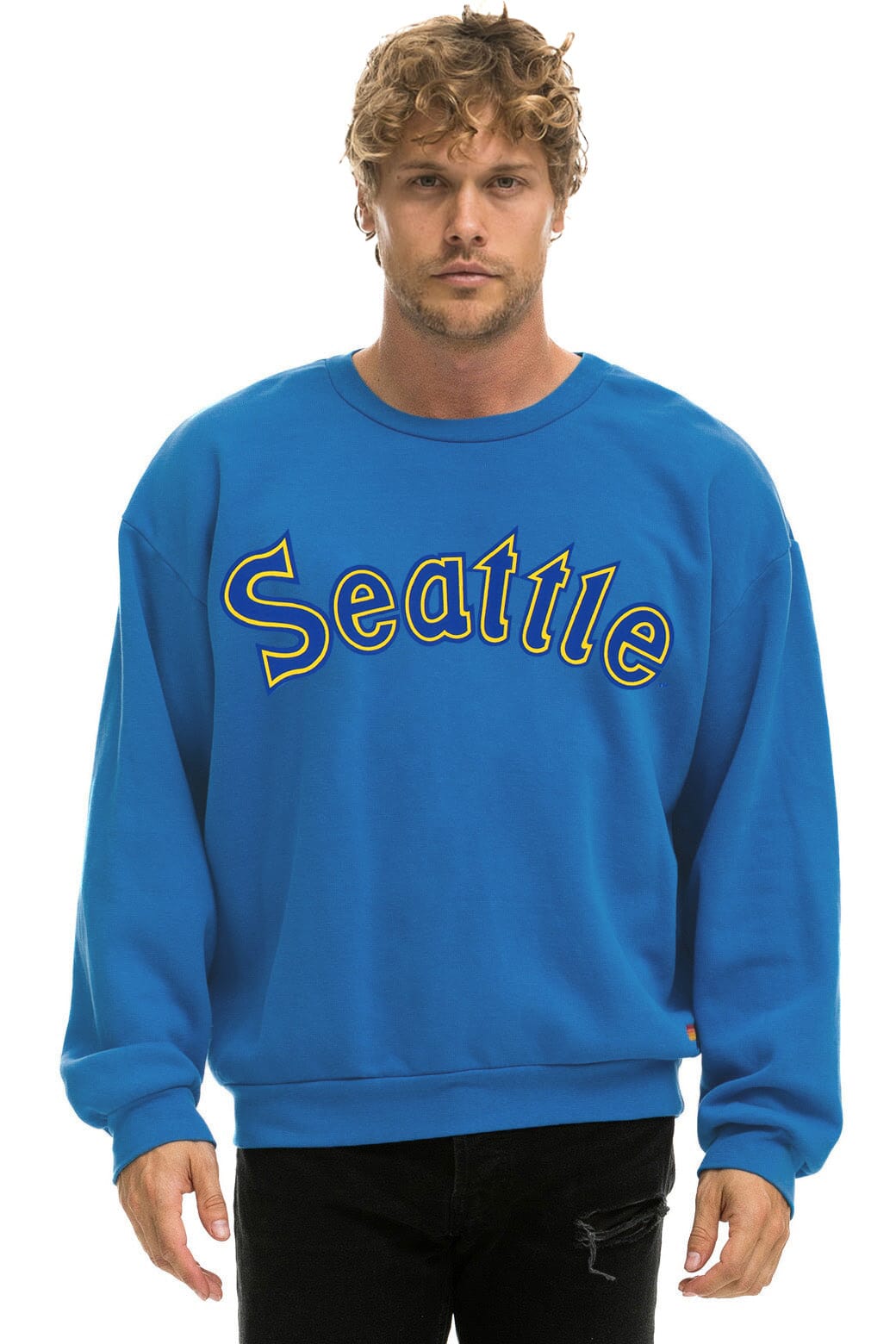 Retro SEATTLE MARINERS 2026 RELAXED CREW SWEATSHIRT - COBALT