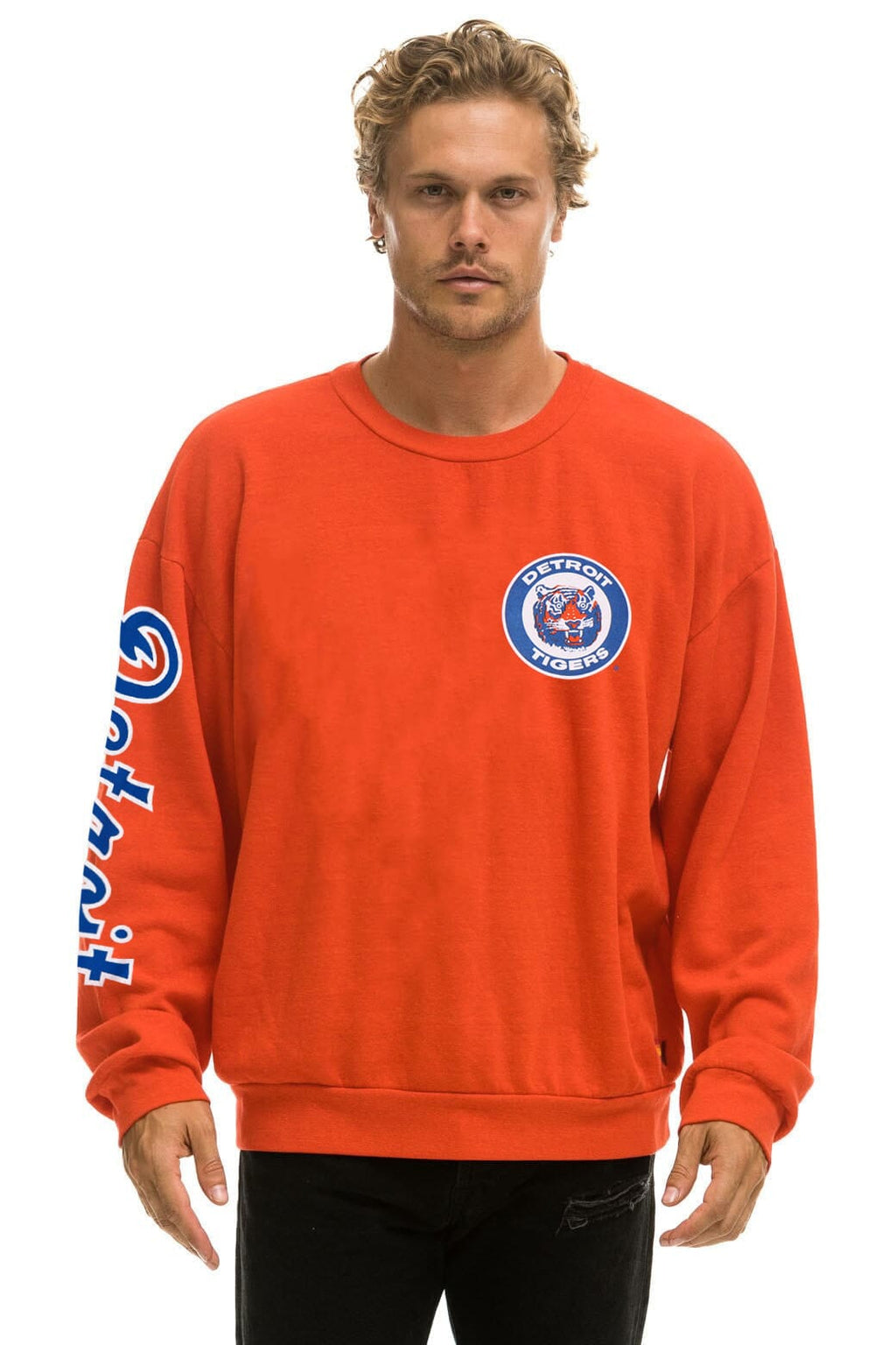 Retro DETROIT TIGERS 2026 RELAXED CREW SWEATSHIRT - ORANGE