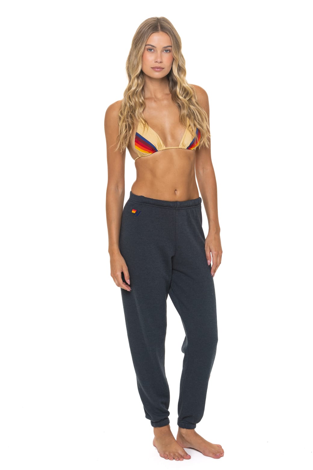 Retro HEART STITCH 4 SWEATPANTS - CHARCOAL
