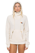 Retro NINJA PULLOVER HOODIE - VINTAGE WHITE