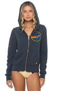 Retro AVIATOR NATION VENICE HOODIE - CHARCOAL