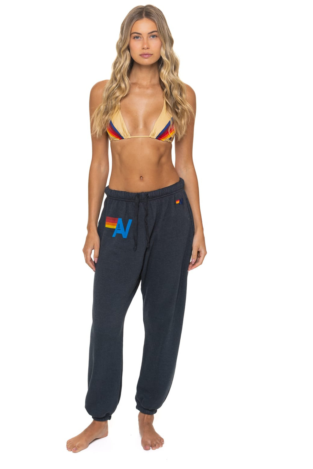 Retro LOGO SWEATPANTS - CHARCOAL