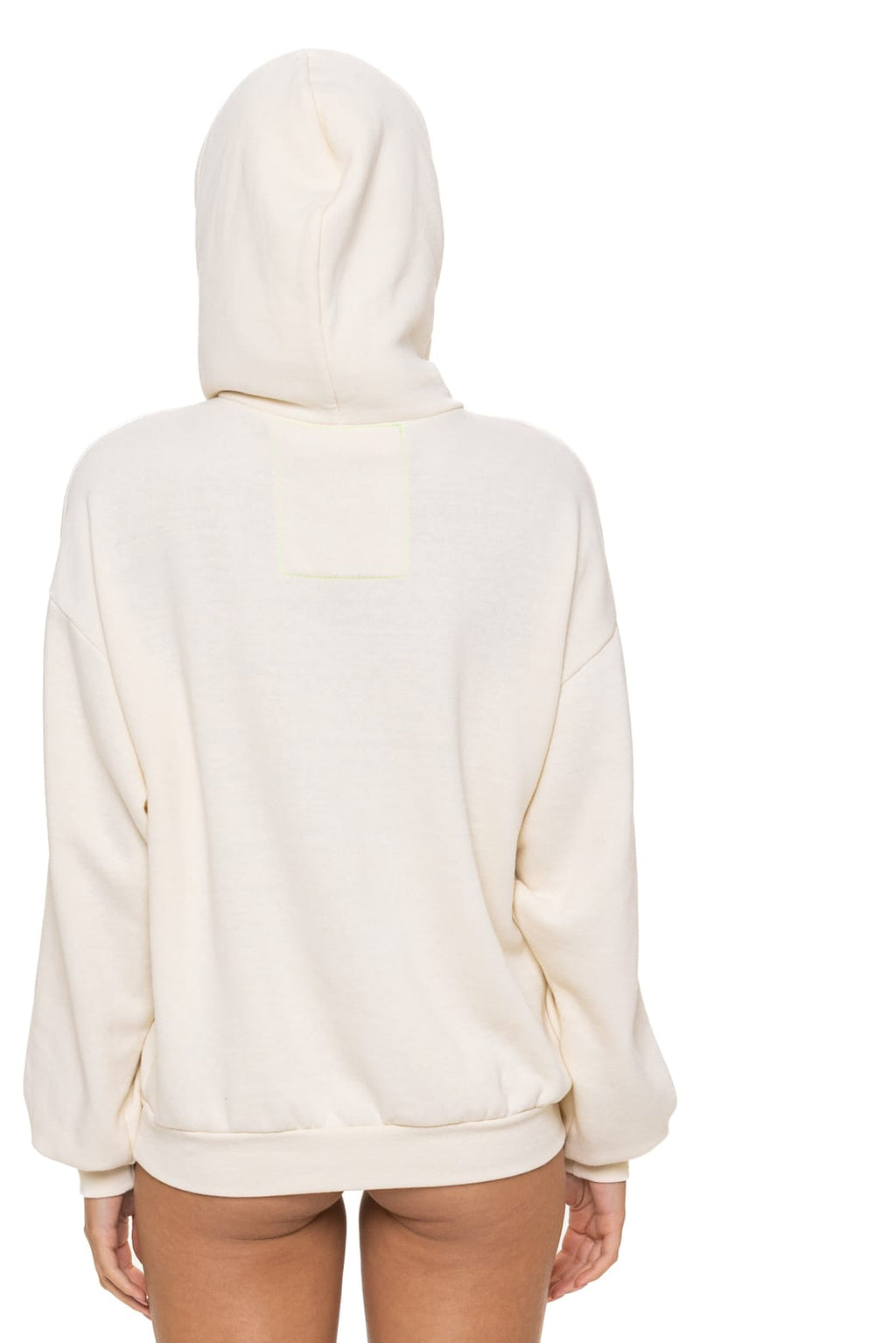 Retro 5 STRIPE RELAXED PULLOVER HOODIE - VINTAGE WHITE