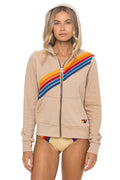 Retro DISCO ZIP HOODIE - SAND