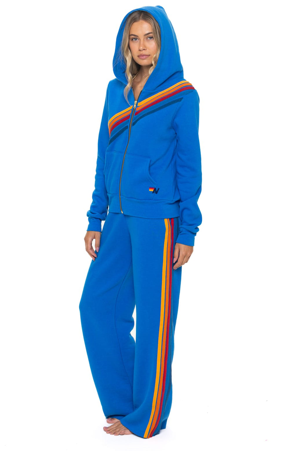 Retro DISCO ZIP HOODIE - OCEAN