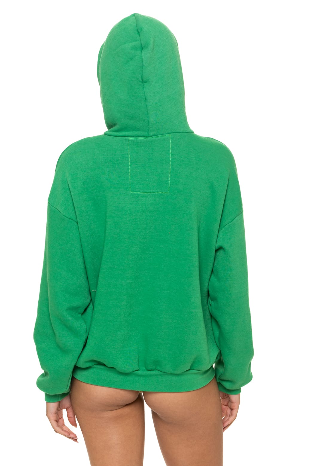 Retro 5 STRIPE RELAXED PULLOVER HOODIE - KELLY GREEN