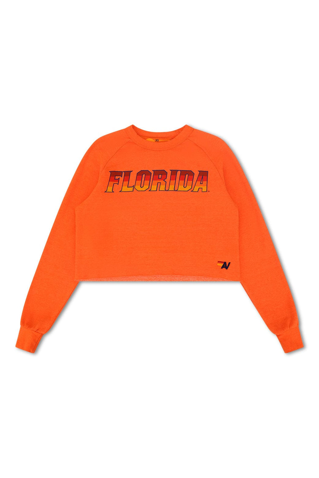 Retro UNIVERSITY OF FLORIDA CROPPED CREW SWEATSHIRT - ORANGE