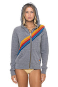 Retro DISCO ZIP HOODIE - HEATHER GREY