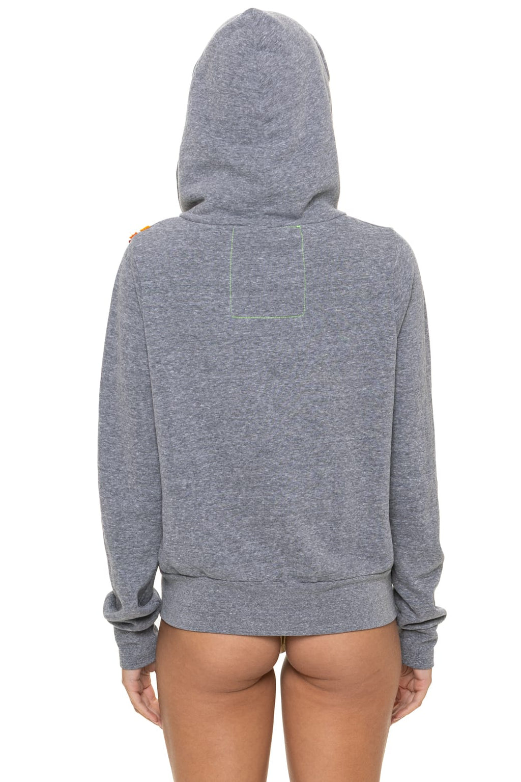Retro DISCO ZIP HOODIE - HEATHER GREY