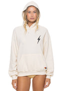 Retro BOLT STITCH RELAXED PULLOVER HOODIE - VINTAGE WHITE