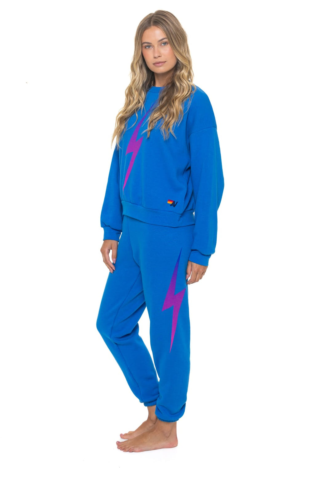 Retro BOLT FADE SWEATPANTS - OCEAN PINK PURPLE
