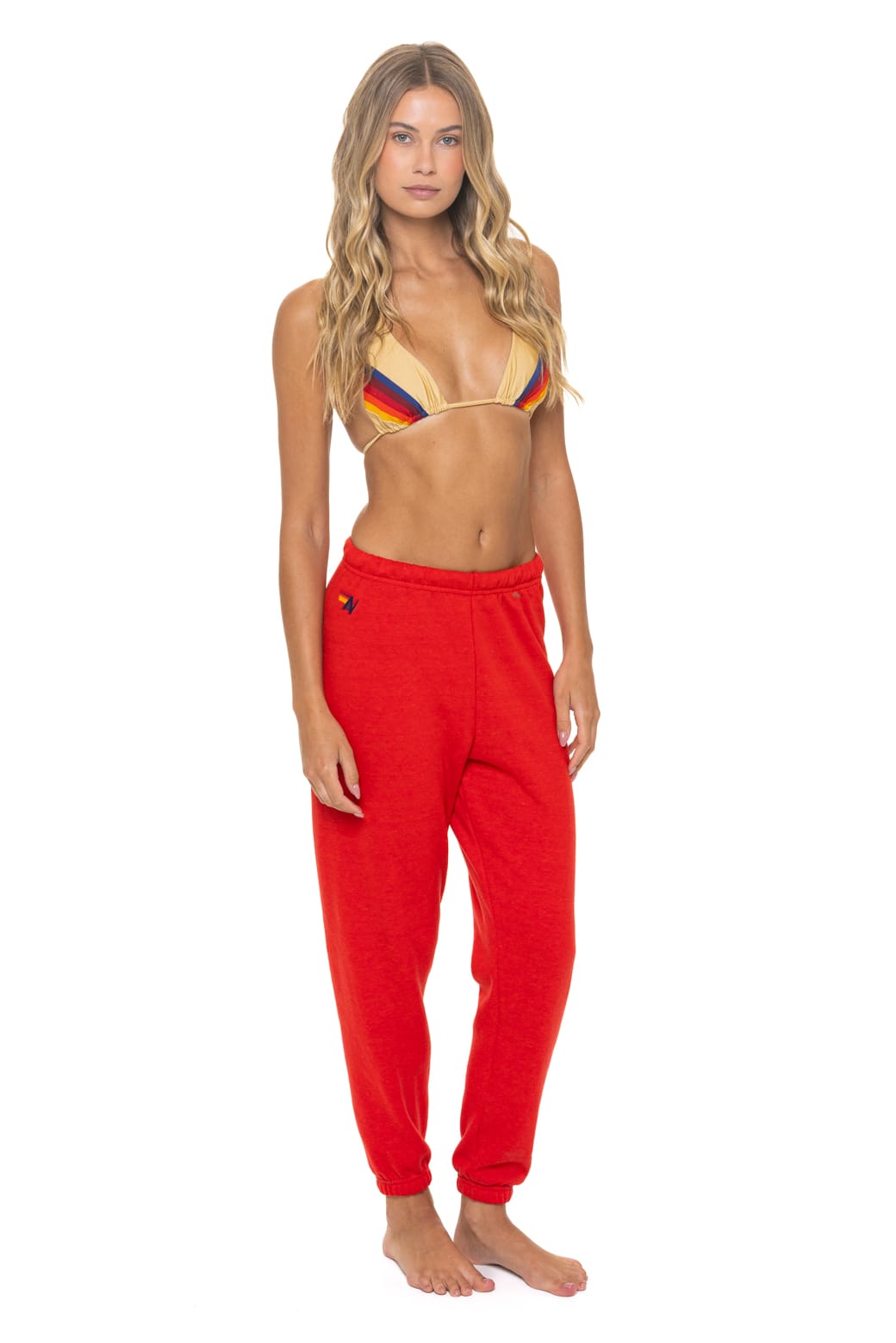 Retro BOLT FADE SWEATPANTS - RED RED YELLOW