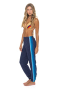 Retro 5 STRIPE SWEATPANTS - NAVY BLUE